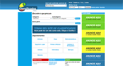 Desktop Screenshot of classificados.webstudio.adm.br